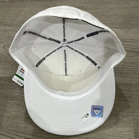 Access Plain White Fitted Hat | NWT | 7 1/2 - Picture 7 of 10